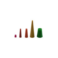 Heat resistant conical silicone plugs